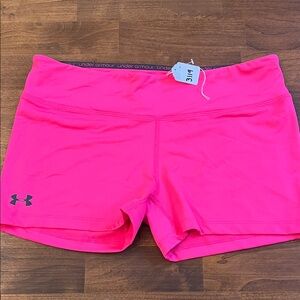 Under Armour Women's Bright Pink Athletic Shorts